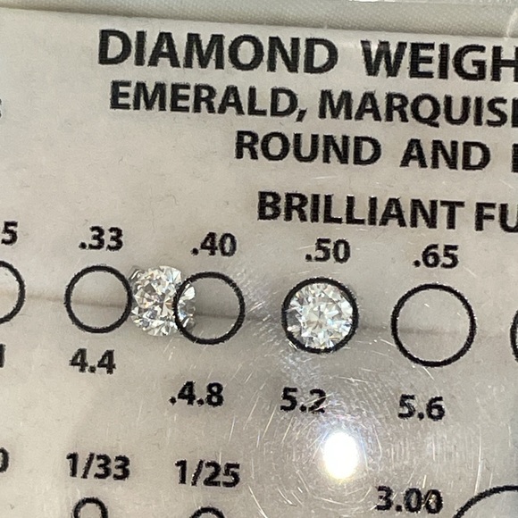 Solid 14K White Gold 1.00CTW Faux Diamond Round Cut Solitaire Stud Earrings - Picture 7 of 11